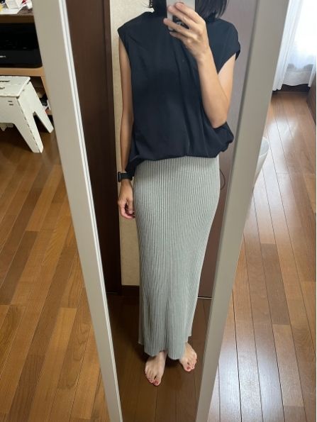 上下別で着まわしの画像